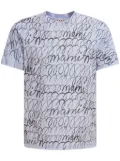 Marni graphic-print cotton T-shirt - Blue