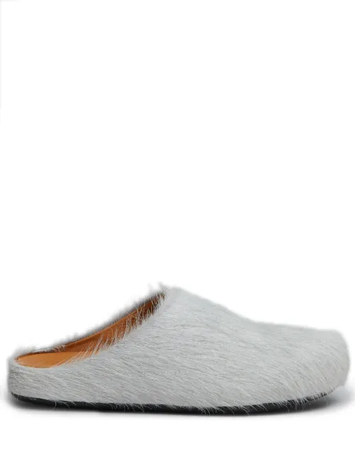 Marni mules en cuir de veau - Gris - Marni - Modalova