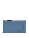 Marni zipped leather card case - Blue