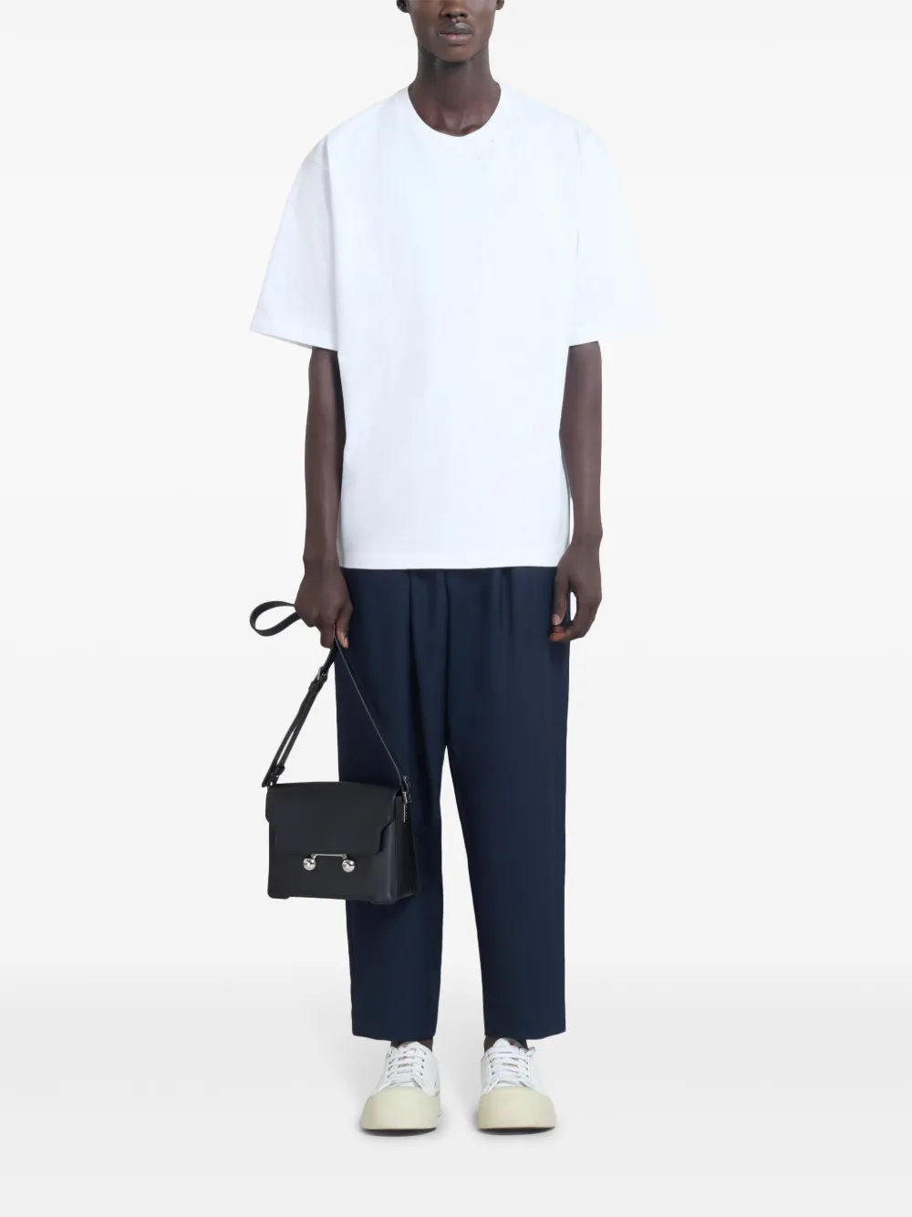 Cheap Marni medium Trunkaroo leather shoulder bag Men