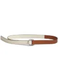 Marni two-tone D-ring buckle leather belt - Brown