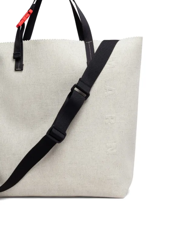 直営店 ‐MARNI- ロゴ トートバッグ MARNI☆ロゴキャンバス 2WAY BEYトートバッグ (MARNI/トート