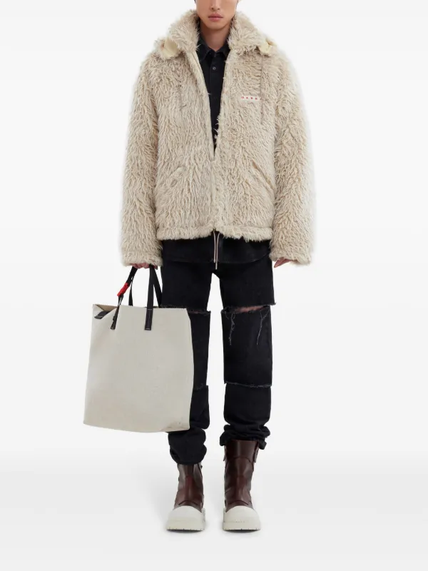 【関税込み】ロゴ フローラル エンボス トートバッグ FURFUR トートバッグ エンボスロゴトートバッグL レディース