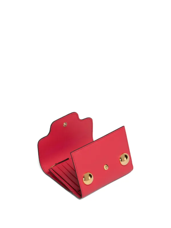 【MARNI】TRUNKAROO WALLET Marni Trunkaroo Trifold Leather Wallet | Red | FARFETCH