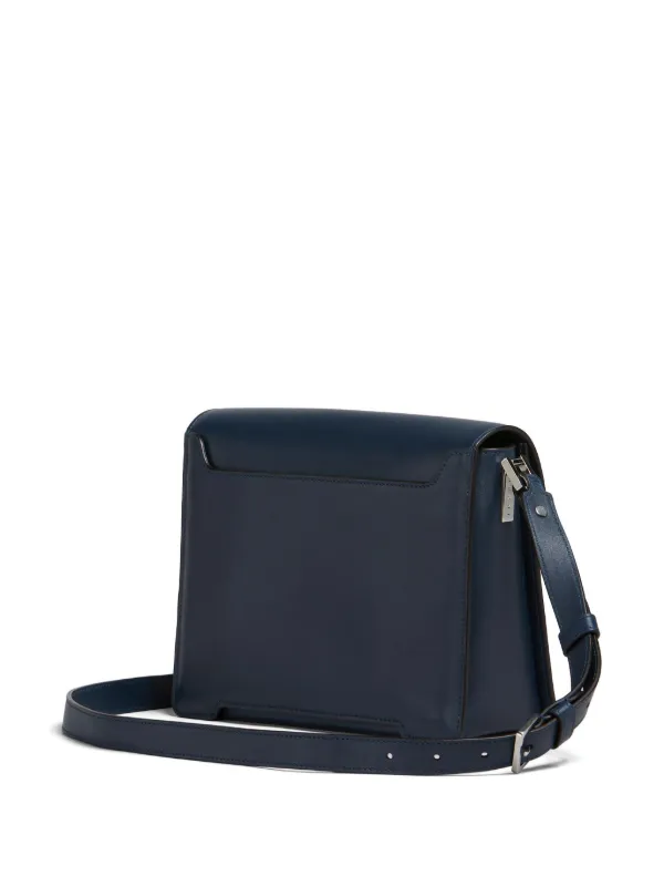 【MARNI】関税込☆Trunkaroo ショルダーバッグM ブルー Marni Trunkaroo レザーショルダーバッグ M | ブルー | FARFETCH JP