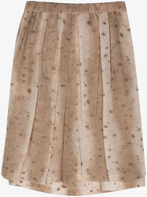 Comme Des Garçons Pre-Owned 2000s georgette printed midi skirt