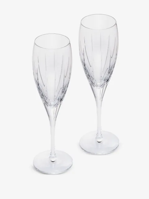 Christofle lot de deux flûtes à champagne Iriana