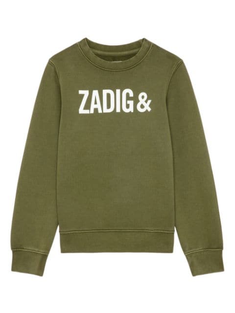 Zadig & Voltaire Kids ロゴ スウェットシャツ