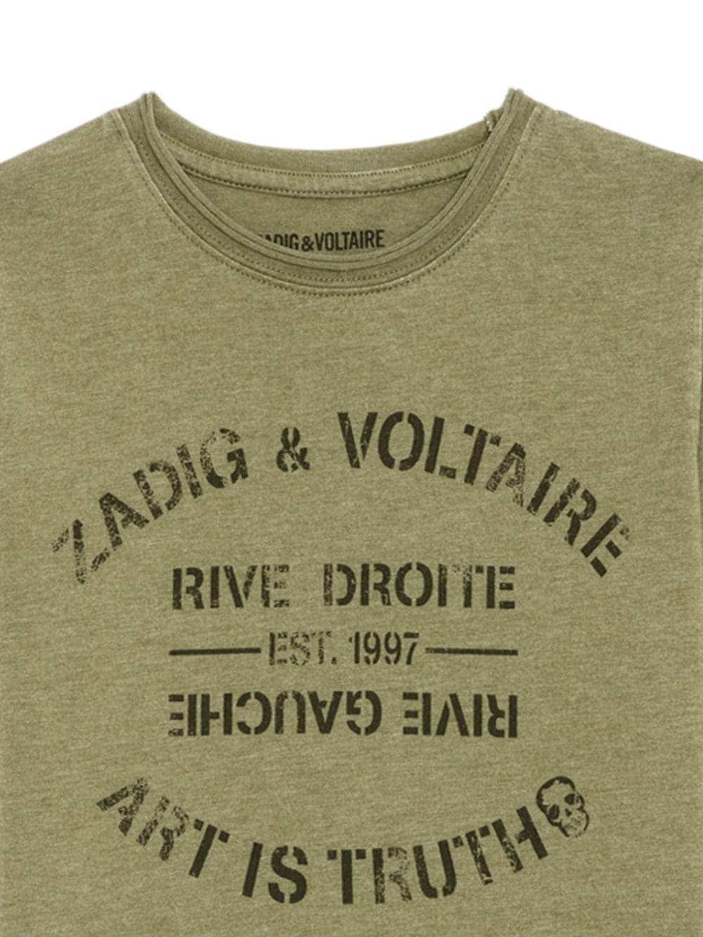 Zadig & Voltaire Kids logo-print t-shirt - Groen