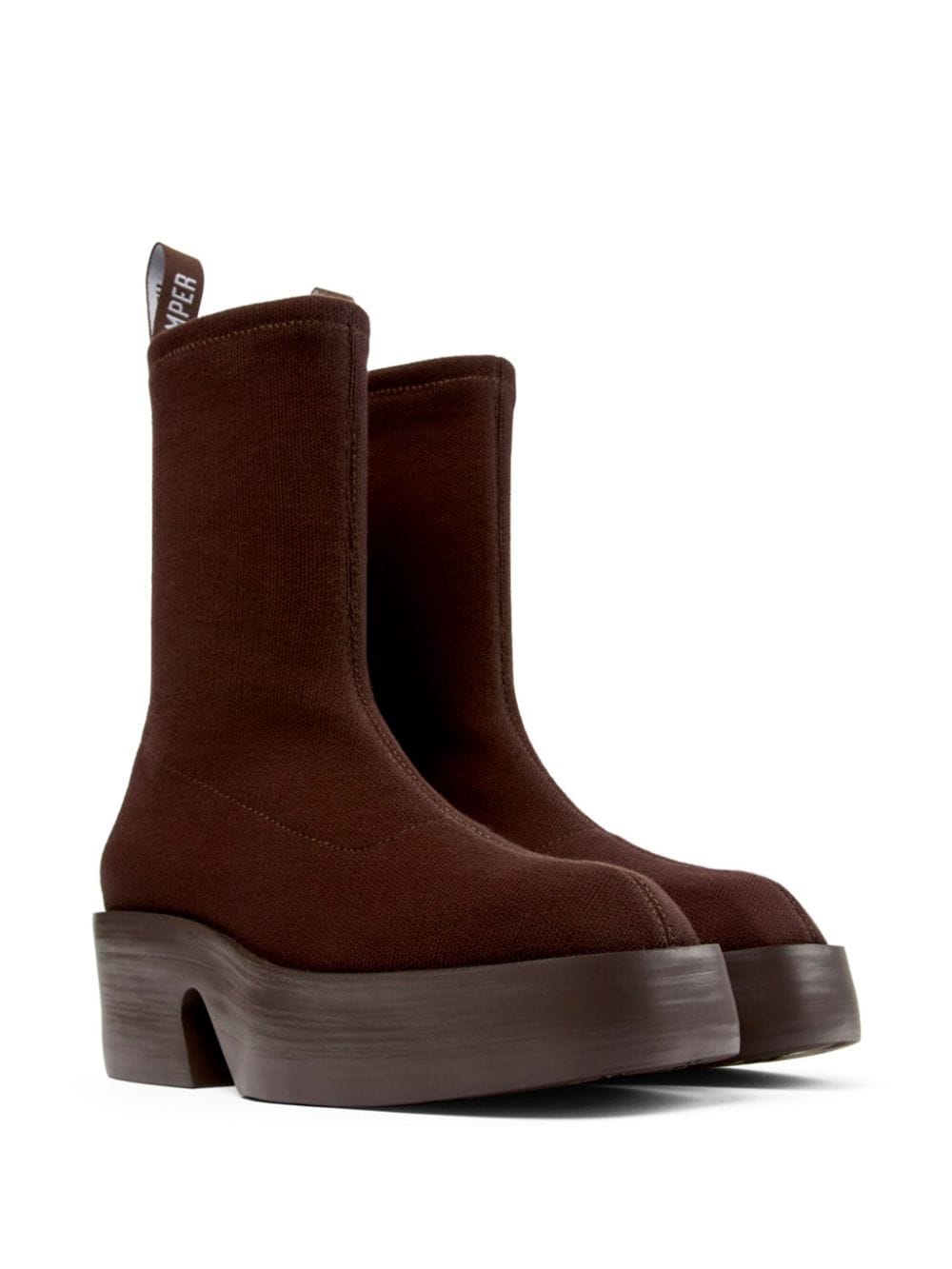 Camper Billie leather ankle boots Brown