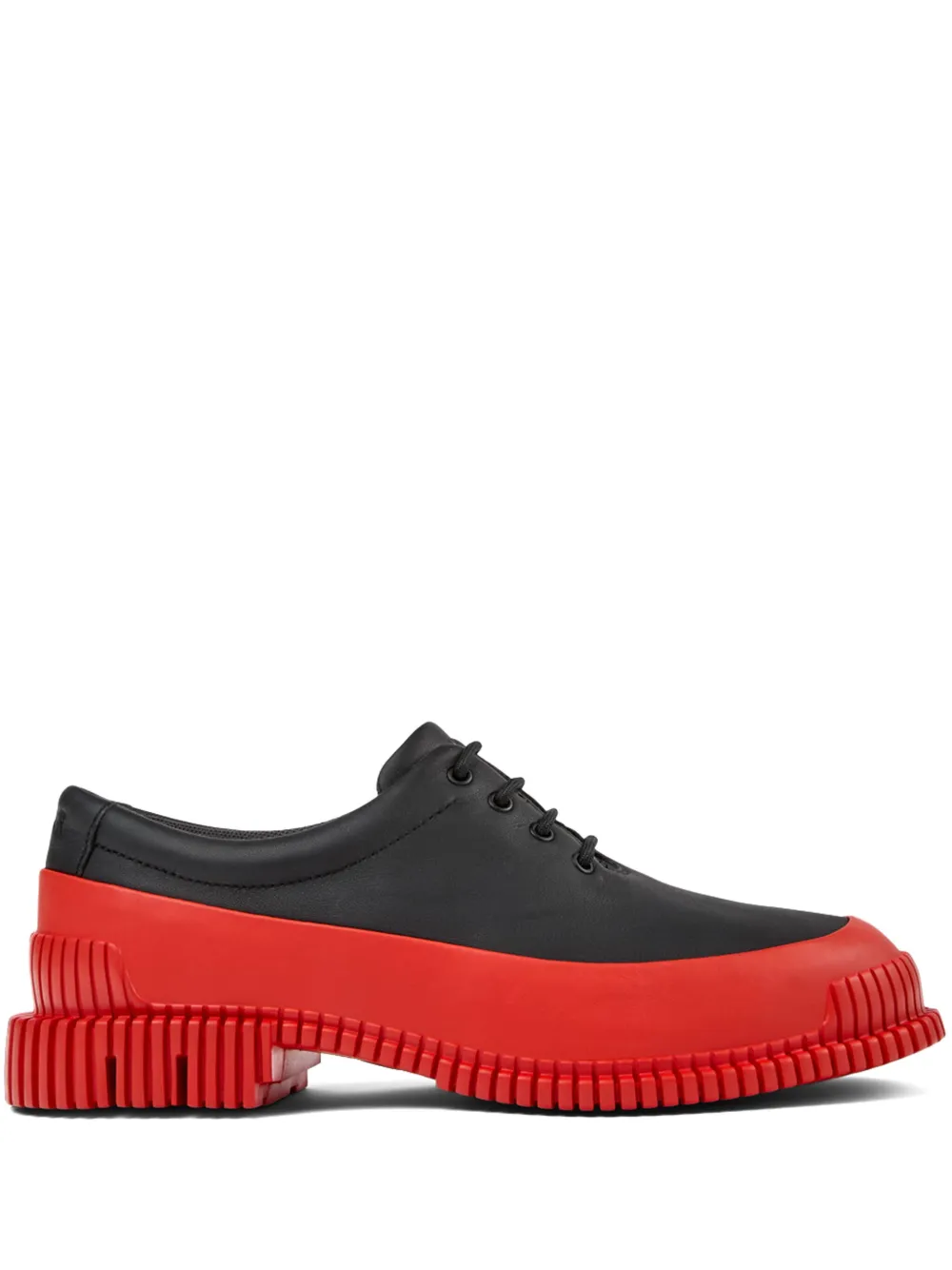 Camper Pix leather lace-up shoes Red