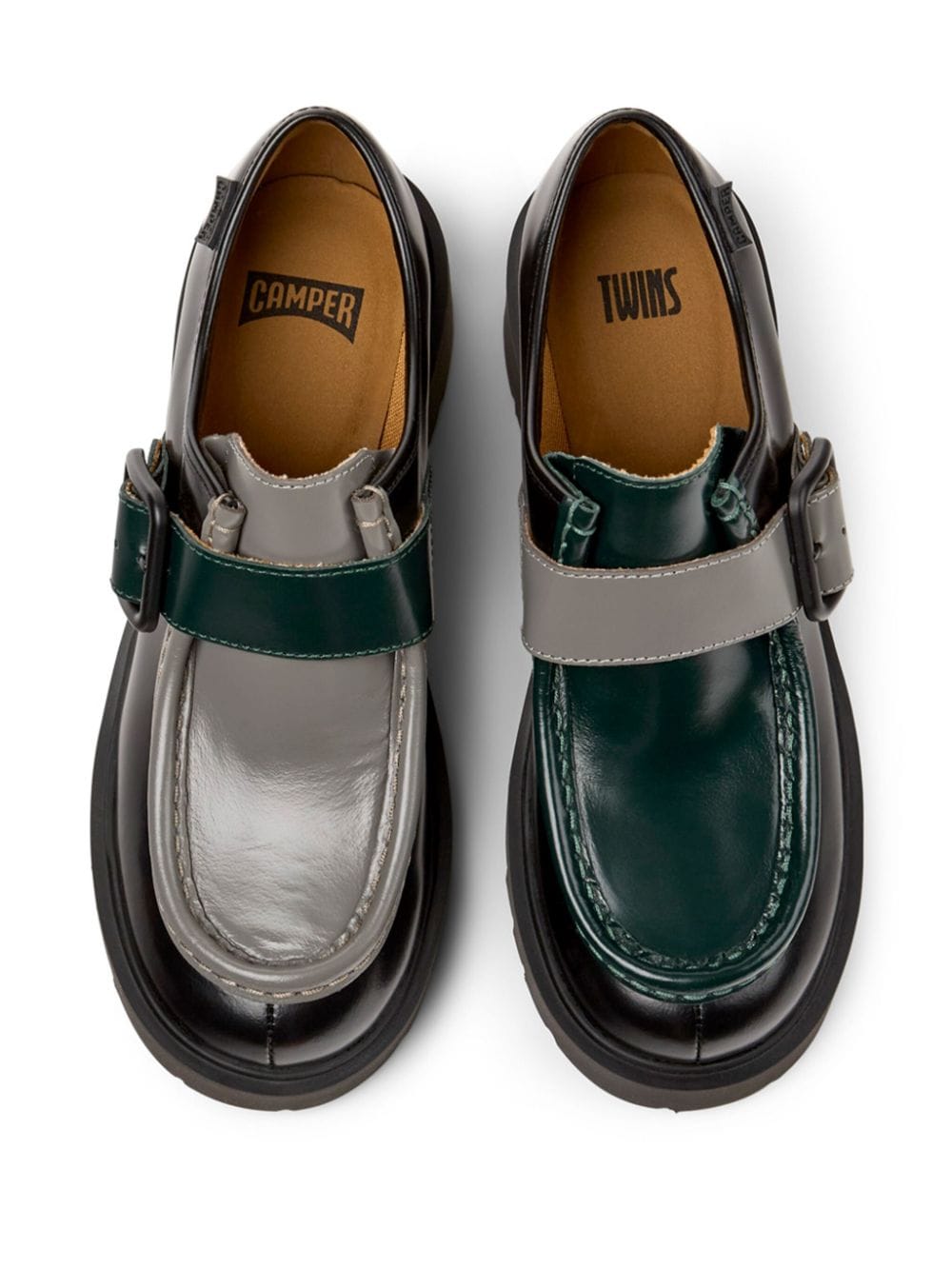 Shop Camper 54mm Milah Loafers In Schwarz