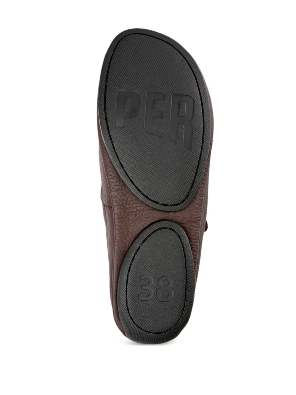 Camper Right leather ballerina shoes Red