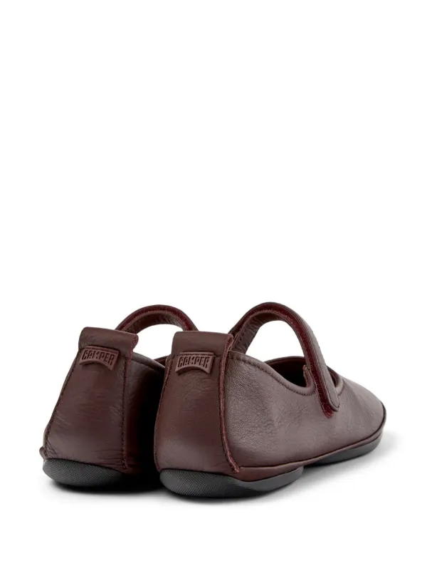 Camper Right Leather Ballerina Shoes | Red | FARFETCH