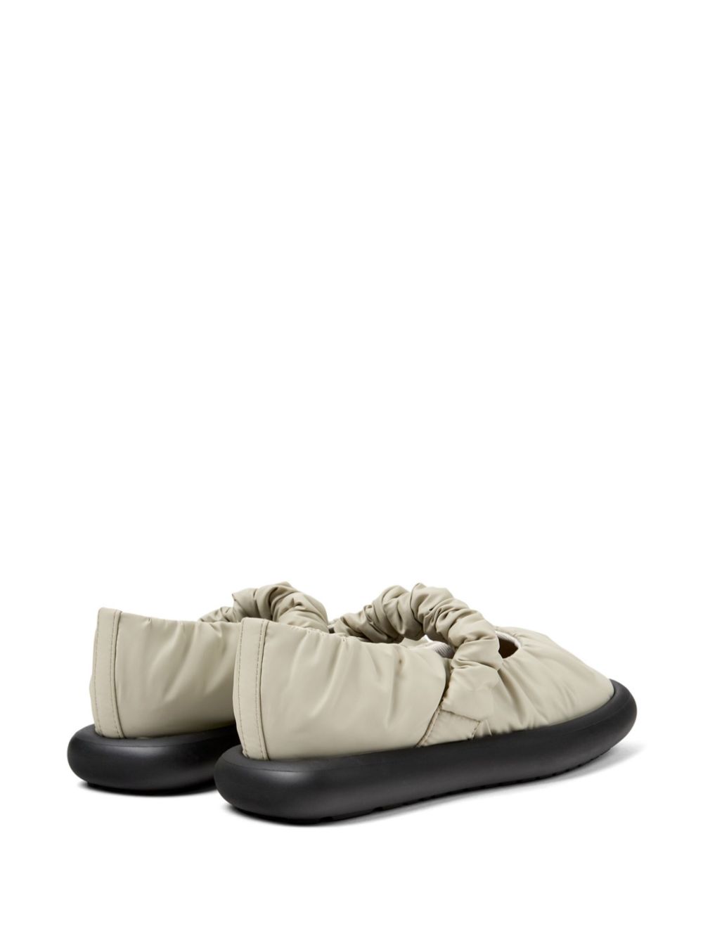 Camper Onda ruched ballerina shoes Neutrals