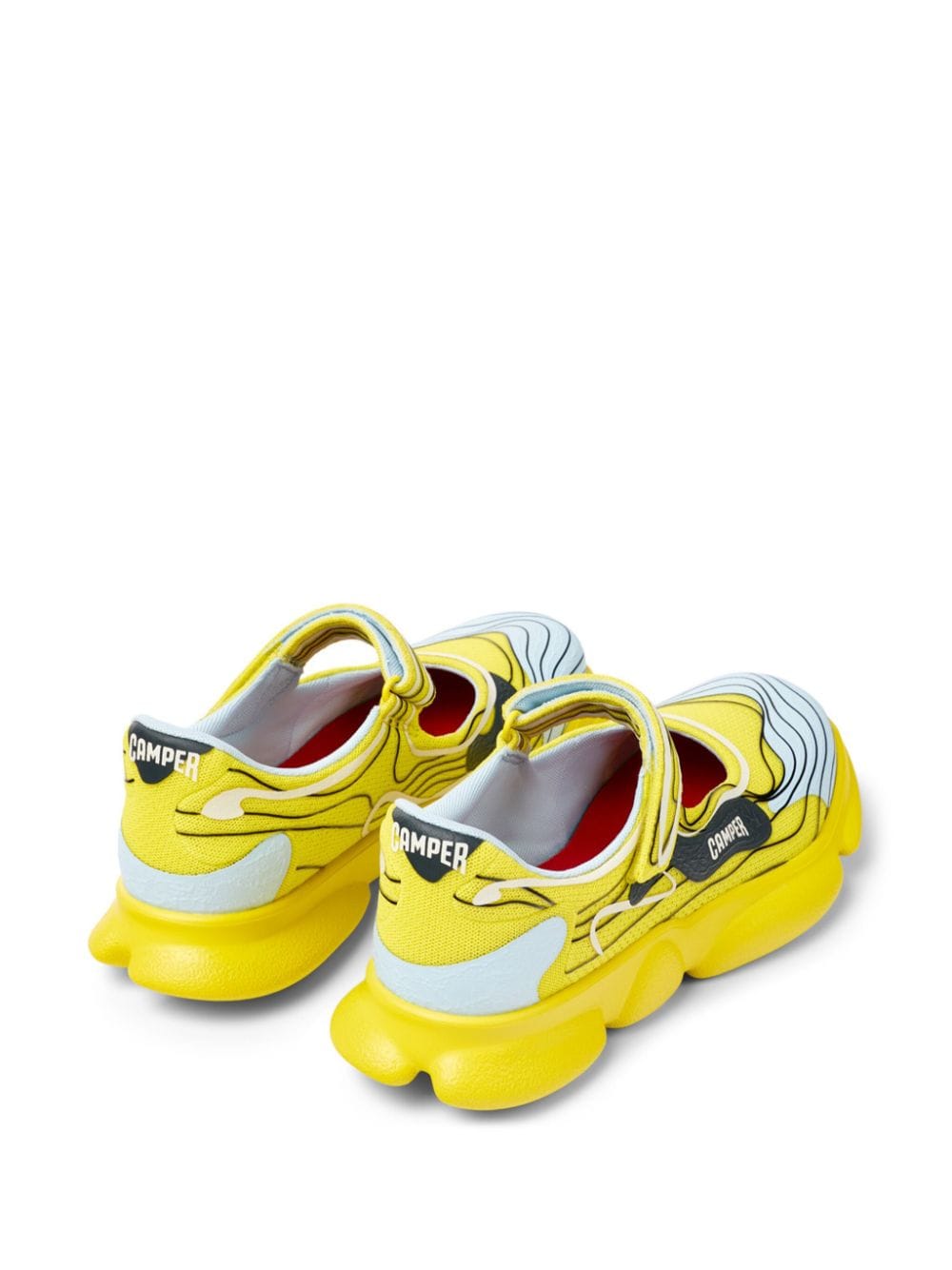 Shop Camper Karst Ballerina Shoes In Yellow