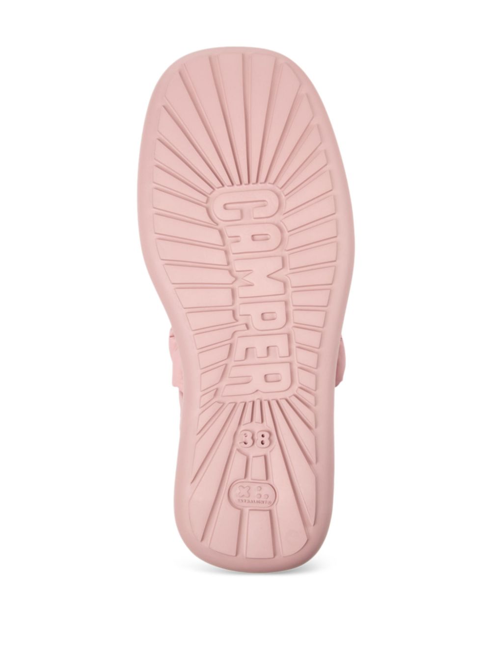 Camper Onda ruched-detail ballerinas Pink