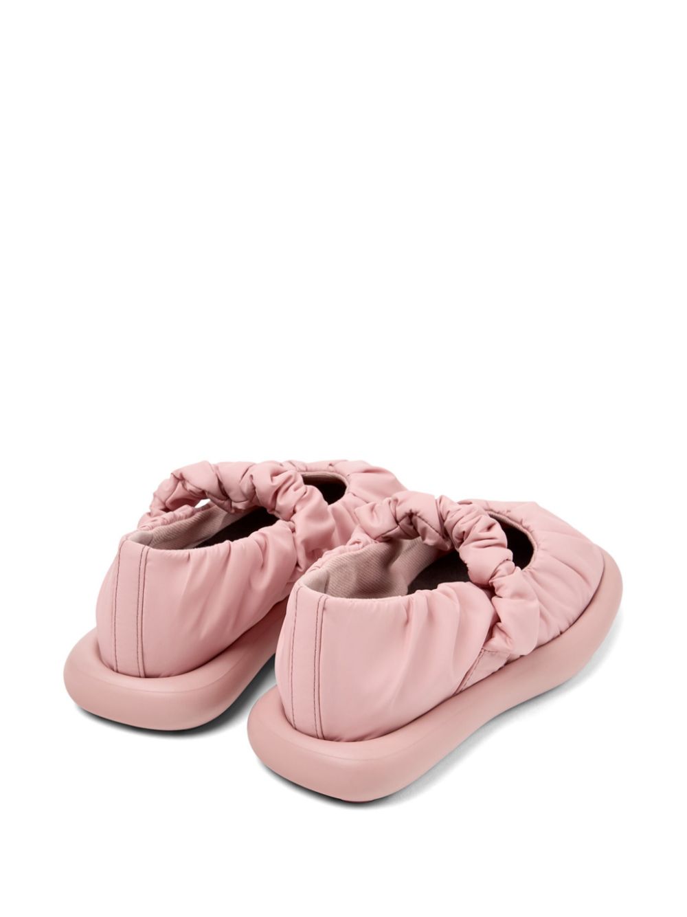 Camper Onda ruched-detail ballerinas Pink