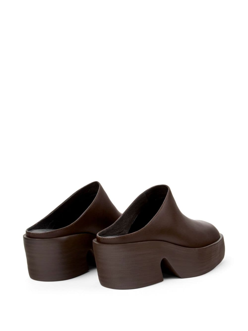 Camper Billie leather mules Brown