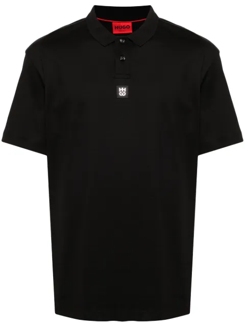 HUGO interlock-cotton polo shirt