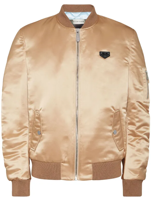Philipp Plein Top Gun Bomber Jacket Neutrals FARFETCH CY