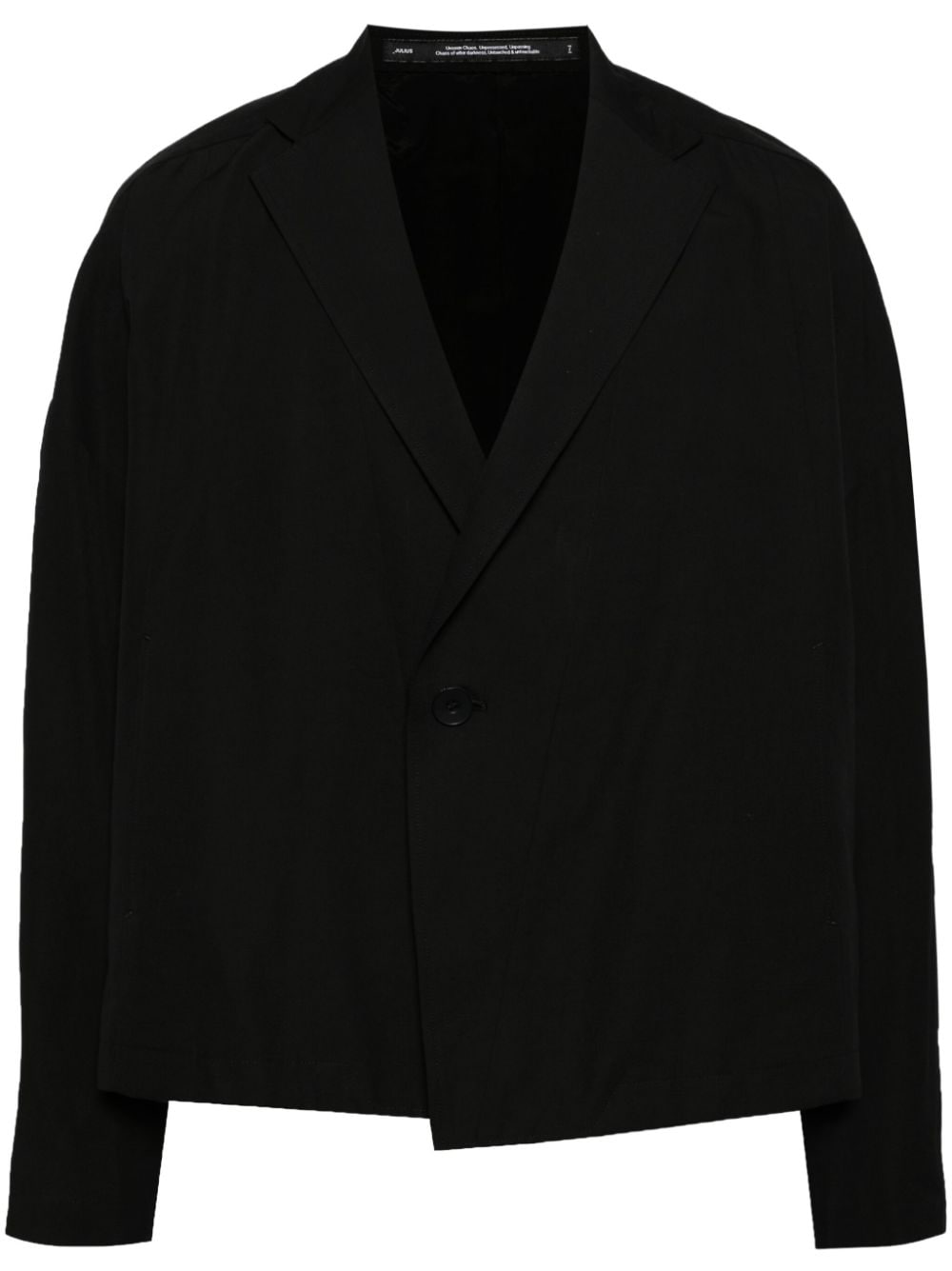 Julius notch-lapels single-breasted blazer - Black