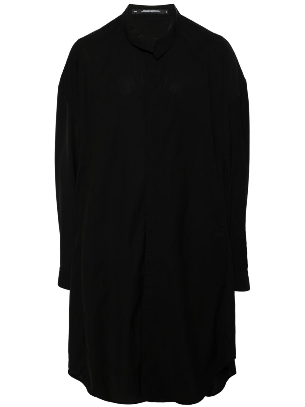 Julius Drop-shoulder Long-sleeve Shirt In Black