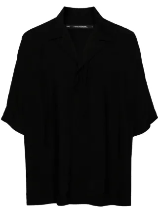 Julius drop-shoulder short-sleeve Shirt | Black | FARFETCH IN