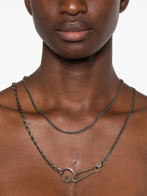 アクセサリー werkstatt:munchen body chain WERKSTATT:MÜNCHEN curb-chain Body Chain | Silver | FARFETCH PT