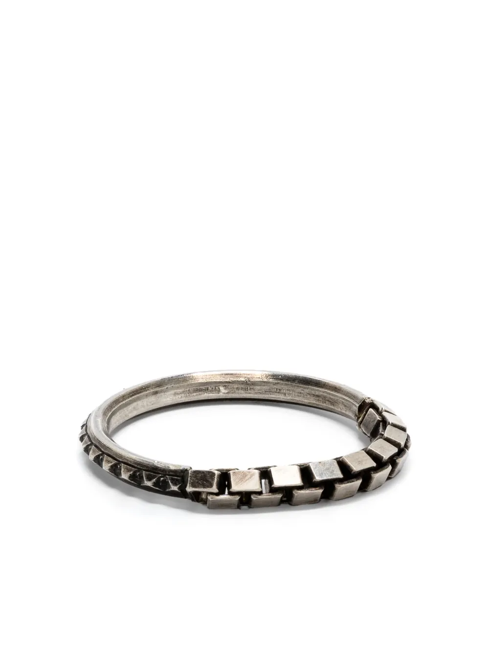 WERKSTATT:MÜNCHEN box chain-detail ring | Silver | Image 1
