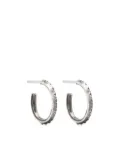 WERKSTATT:MÜNCHEN fine-scales hoop earrings - Silver