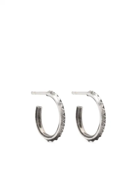 WERKSTATT:MÜNCHEN fine-scales hoop earrings