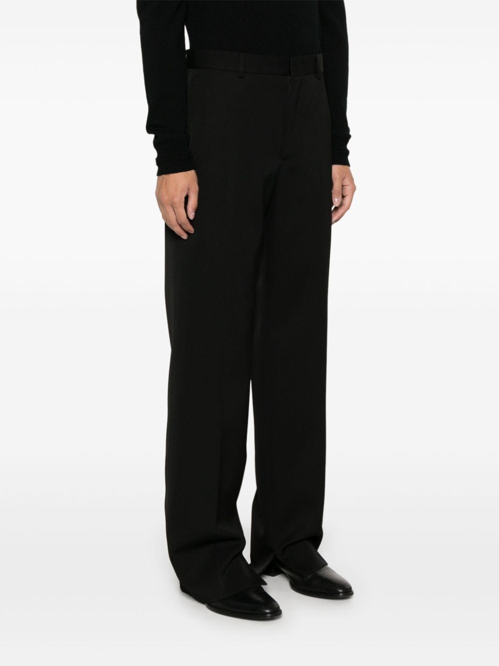 Shop Gucci Logo-embroidered Trousers In Black