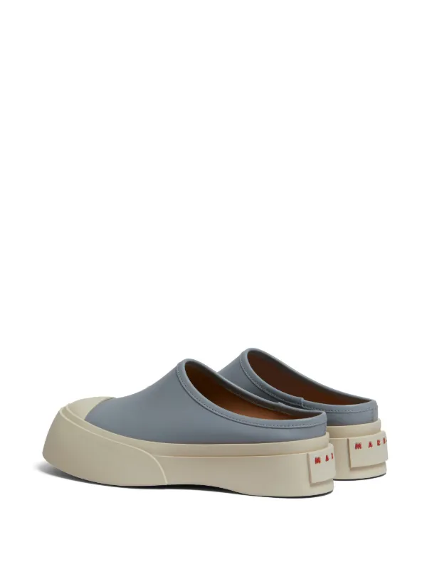【送料&関税込】Marni Grey Leather Mary Jane Sneakers Marni Mary Jane Leather Mules | Grey | FARFETCH