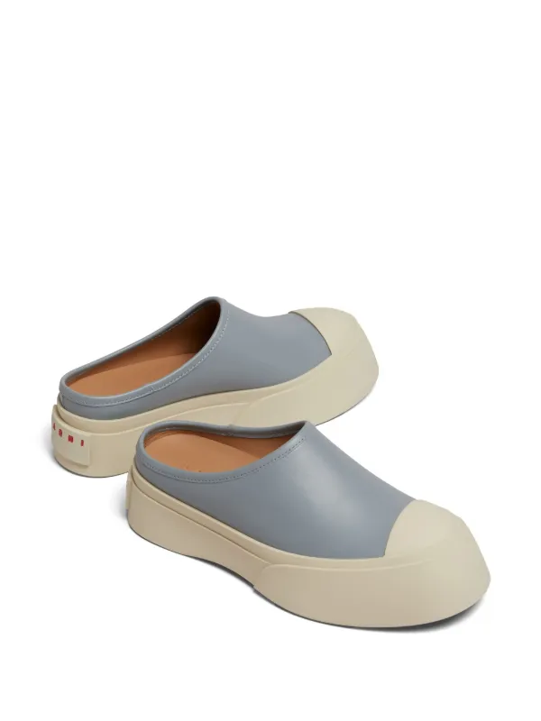 【関税込み】Mary Jane Sneakers - Marni - Leather - Silver Silver leather Mary Jane sneaker | Marni