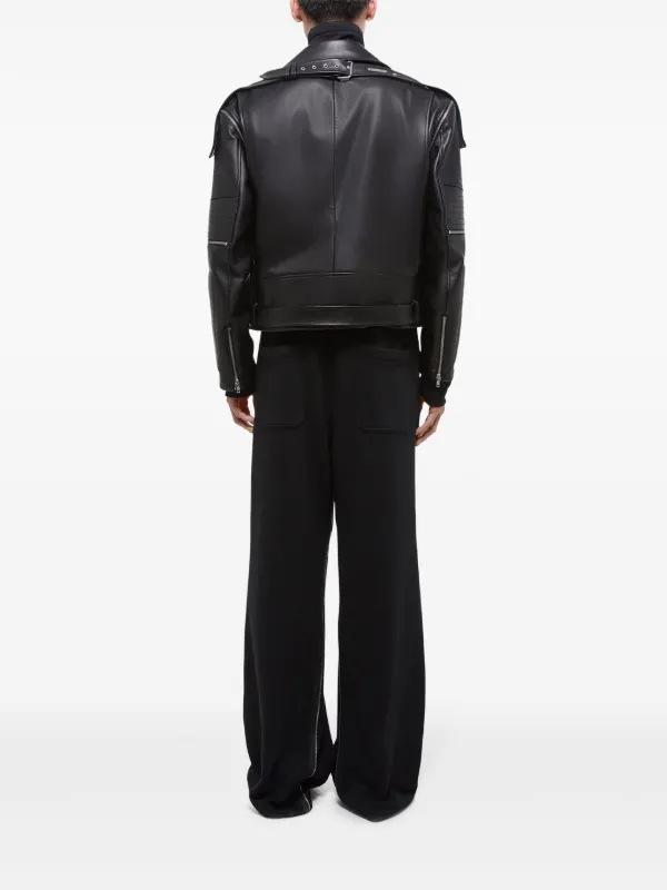 Helmut Lang ベルテッド ライダースジャケット | ブラック