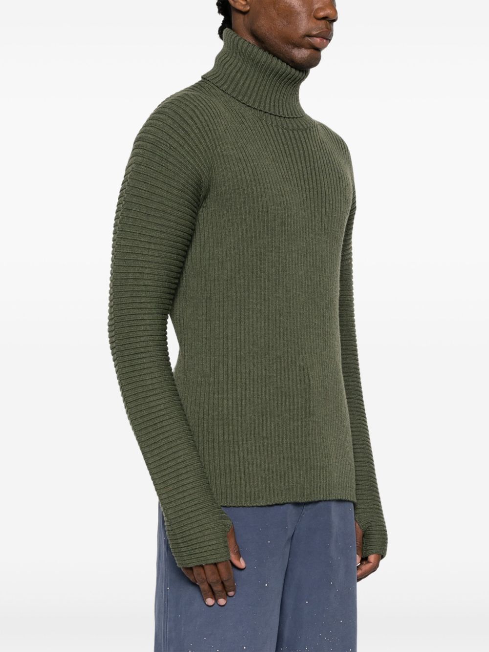 Kenzo roll-neck ribbed-knit jumper Men