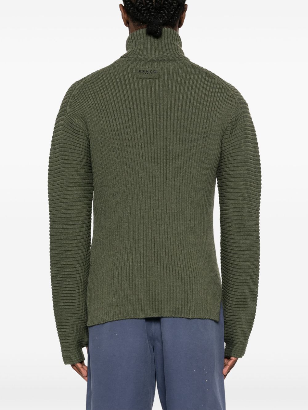 Kenzo roll-neck ribbed-knit jumper Men