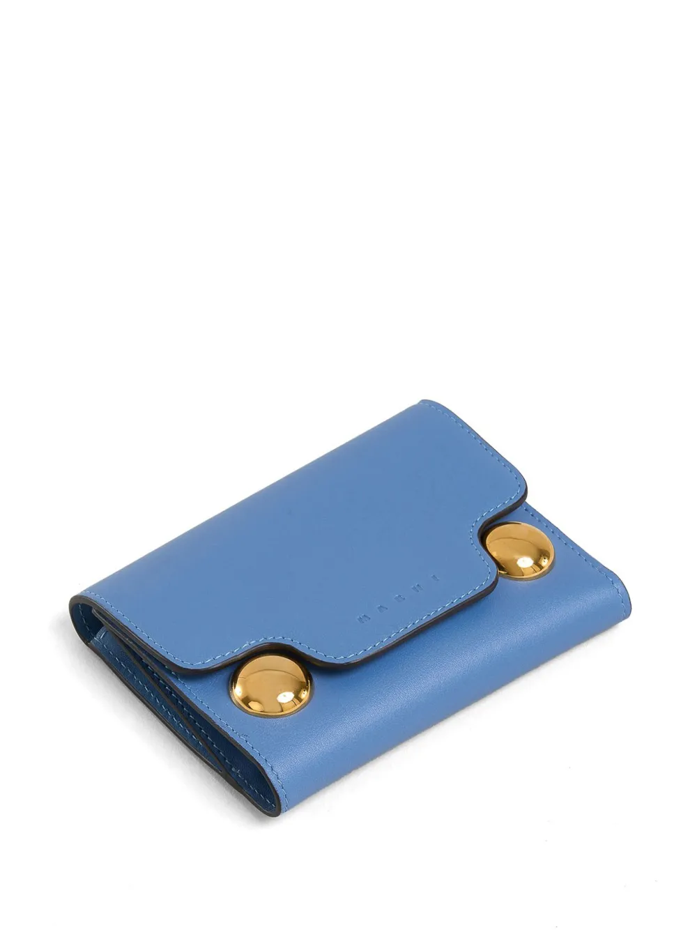 Marni Leren portemonnee Blauw