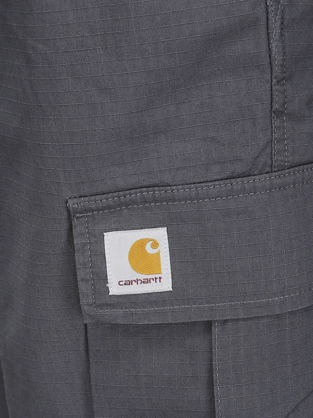 Carhartt WIP Katoenen shorts met logopatch Grijs