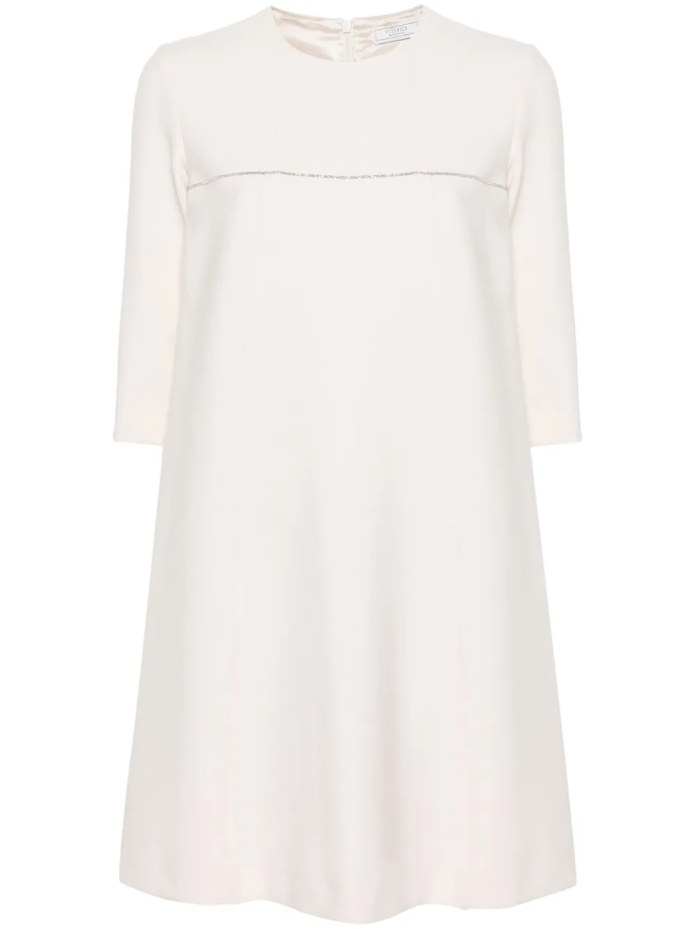 Peserico Jurk verfraaid met kralen Beige