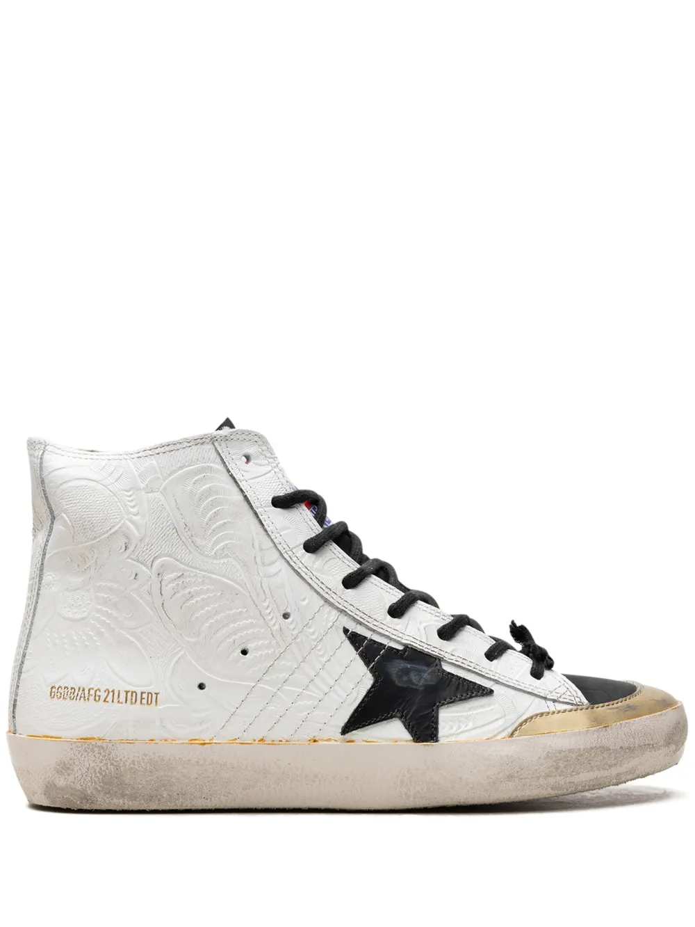 Golden Goose Baskets Francy Penstar White Gold Black Blanc FARFETCH FR