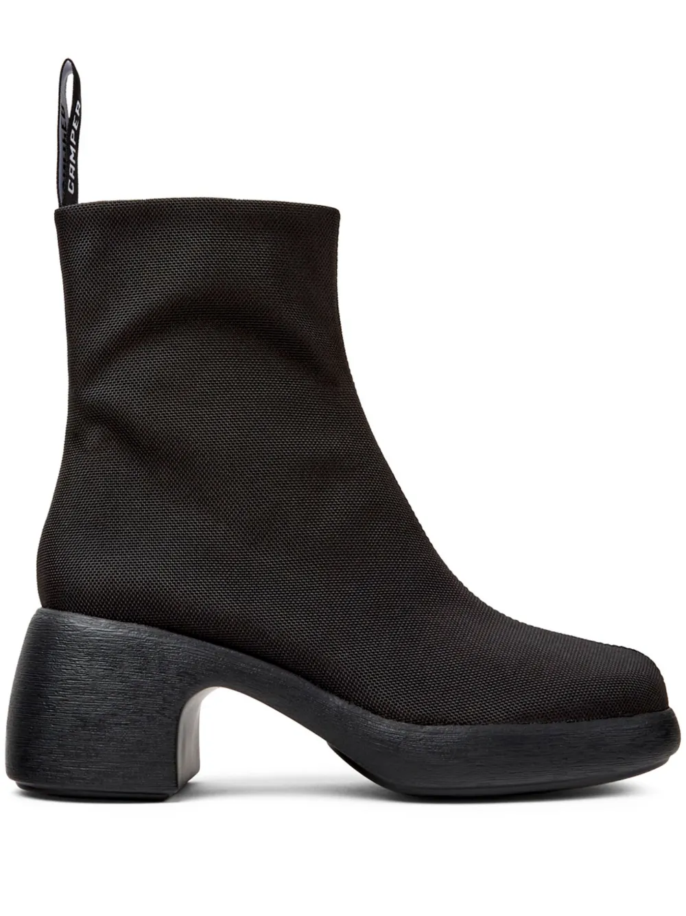 Camper Thelma II 60mm round-toe ankle boots Black