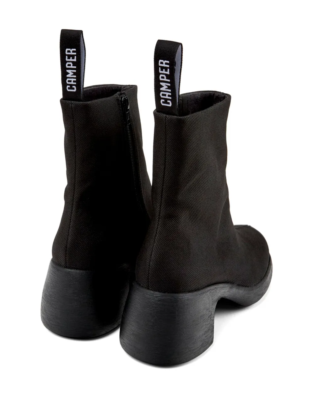 Camper Thelma II 60mm round-toe ankle boots Black