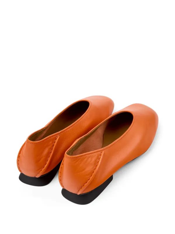 Orange flats shoes new arrivals