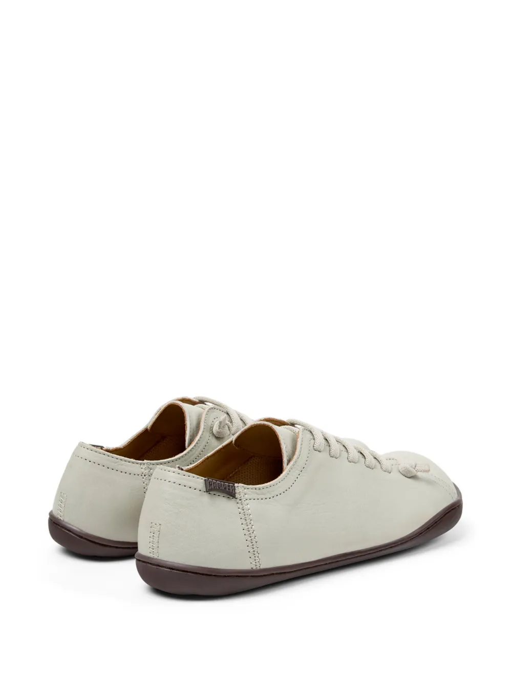 Shop Camper Peu Cami Leather Lace-up Shoes In Neutrals