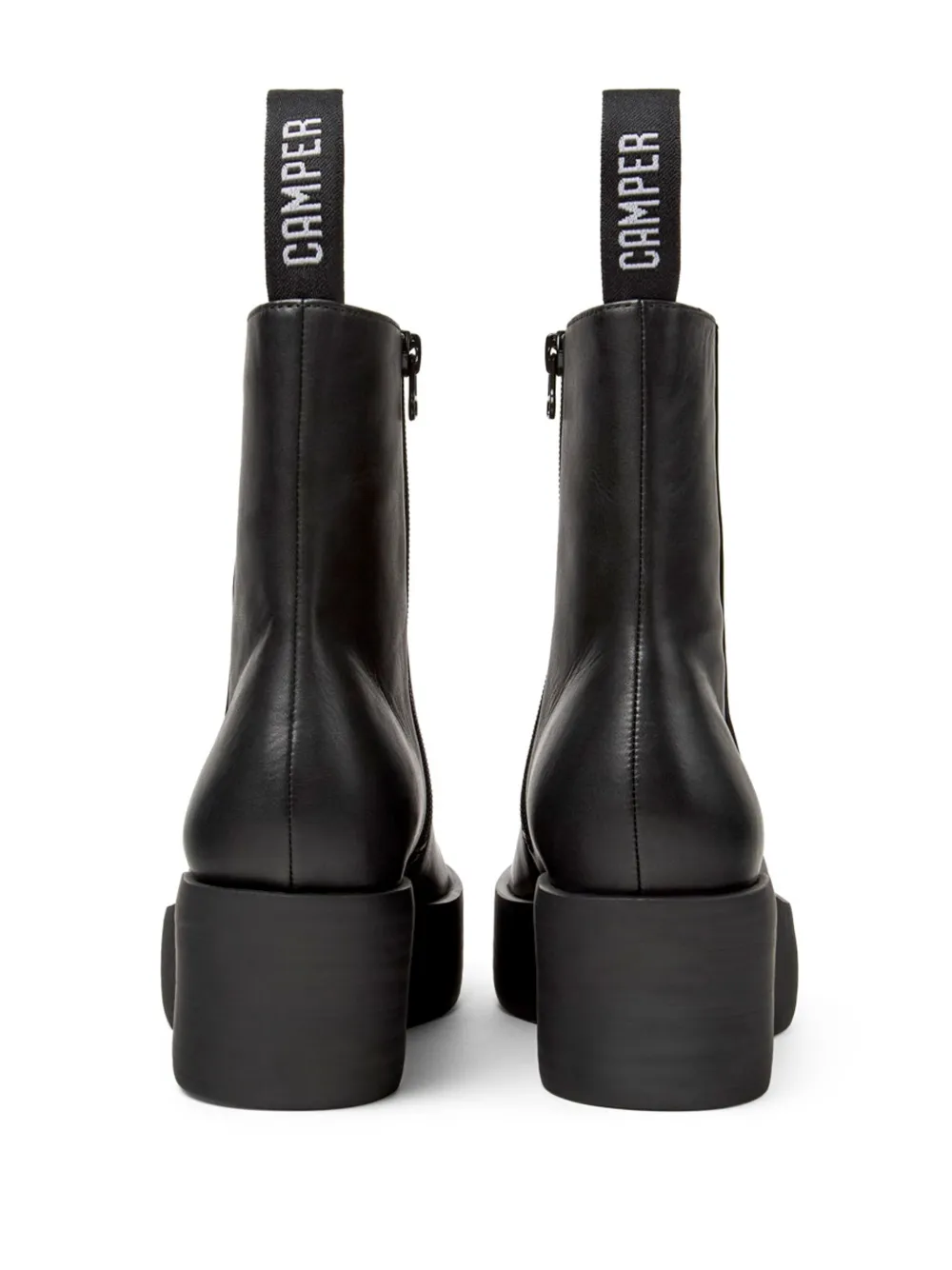 Camper Billie leather ankle boots Black