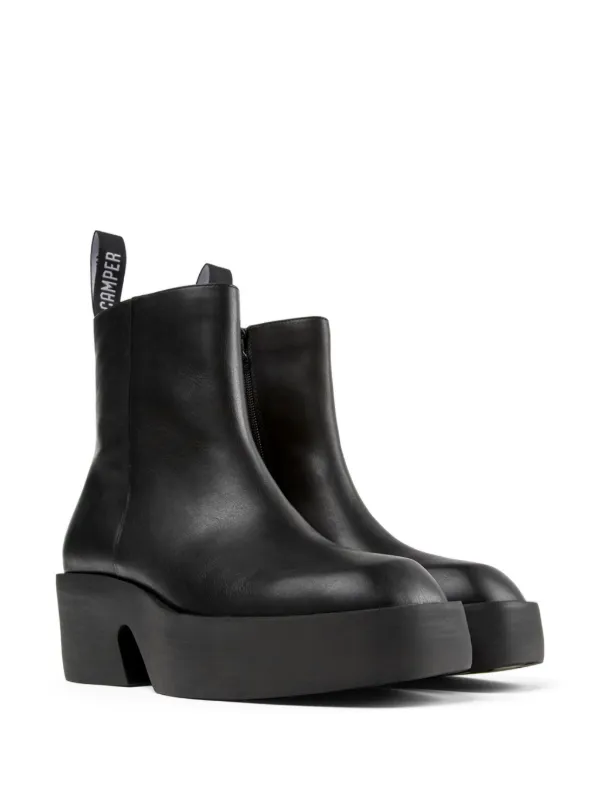 Camper Billie Leather Ankle Boots Black FARFETCH