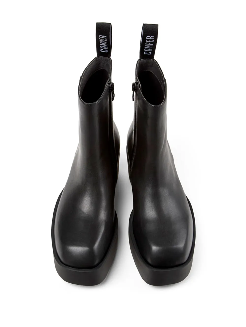 Camper Billie leather ankle boots Black