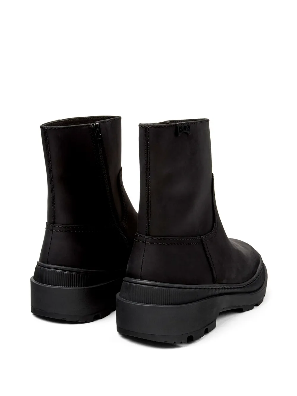 Camper Brutus Trek leather ankle boots Black